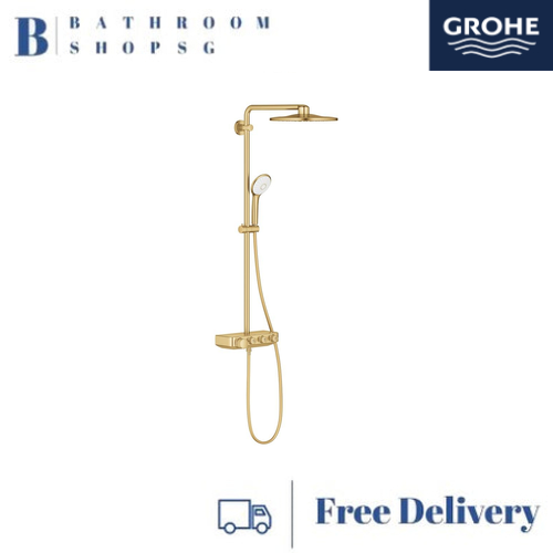 Grohe Euphoria SmartControl System 310 Shower System with Thermostat for Wall Mounting 26507GN0 Brushed Cool Sunrise - image 1