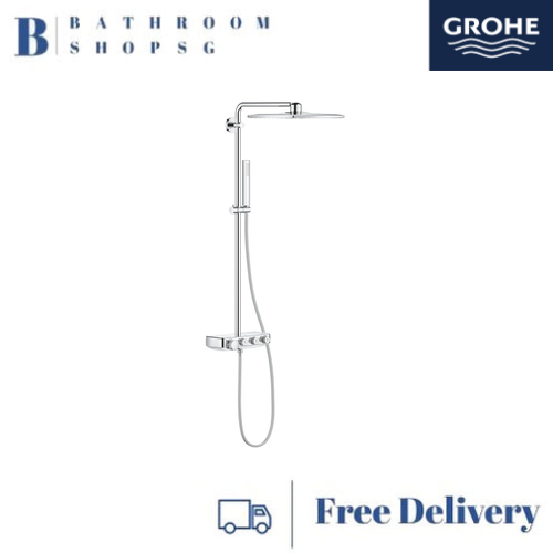 Grohe Euphoria SmartControl System 310 Cube Shower System with Thermostat for Wall Mounting 26508000 Chrome - image 1