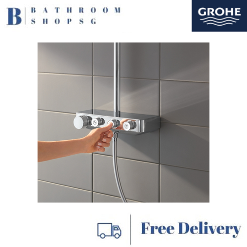 Grohe Euphoria SmartControl System 310 Cube Shower System with Thermostat for Wall Mounting 26508000 Chrome - image 2