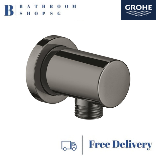 Grohe Rainshower Shower Outlet Elbow, 1/2" 27057A00 Hard Graphite - image 1