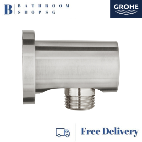Grohe Rainshower Shower Outlet Elbow, 1/2" 27057DC0 Supersteel Infinity Finish - image 2