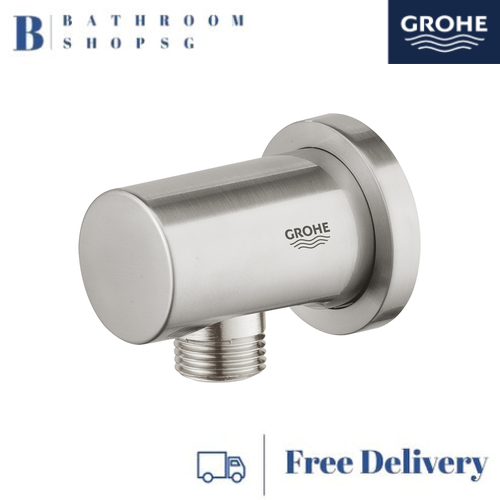 Grohe Rainshower Shower Outlet Elbow, 1/2" 27057DC0 Supersteel Infinity Finish - image 3