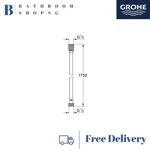 Grohe Silverflex Shower Hose 28388DC1 Supersteel Infinity Finish - image 2