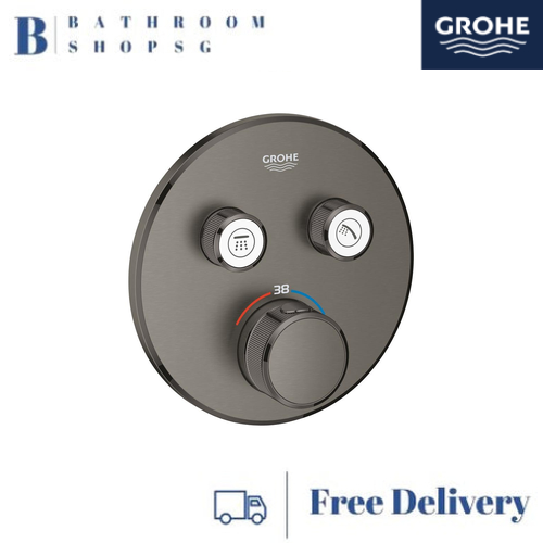 Grohe Grohtherm SmartControl Thermostat for Concealed Installation with 2 Valves 29119AL0 Brushed Hard Graphite - image 1