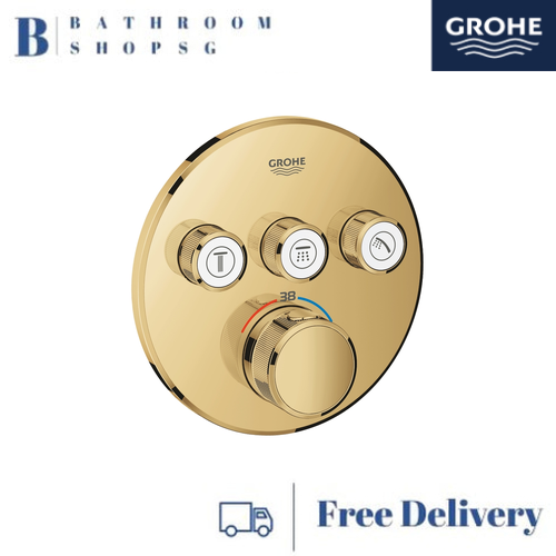 Grohe Grohtherm SmartControl Thermostat for Concealed Installation with 3 Valves 29121GLC Cool Sunrise - image 1