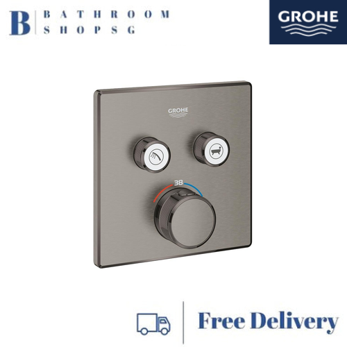 Grohe Grohtherm SmartControl Thermostat for Concealed Installation with 2 Valves 29124AL0 Brushed Hard Graphite - image 1