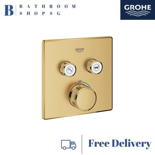 Grohe Grohtherm SmartControl Thermostat for Concealed Installation with 2 Valves 29124GN0 Brushed Cool Sunrise - image 1