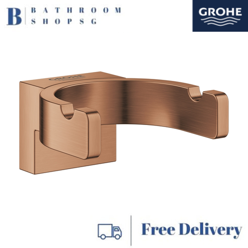Grohe Selection Double Robe Hook 41049DL0 Brushed Warm Sunset - image 1