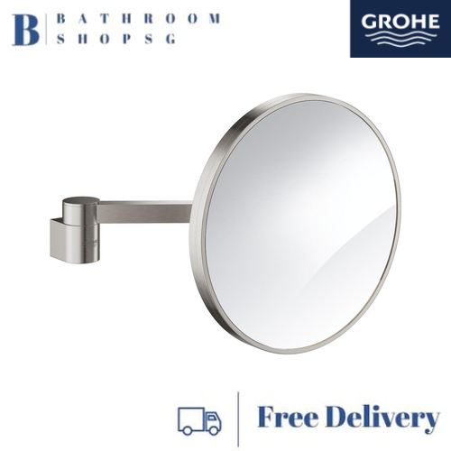 Grohe Selection Shaving Mirror 41077DC0 Supersteel Infinity Finish - image 1