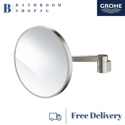 Grohe Selection Shaving Mirror 41077DC0 Supersteel Infinity Finish - image 2