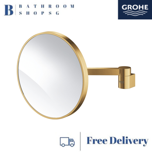 Grohe Selection Shaving Mirror 41077GN0 Brushed Cool Sunrise - image 2