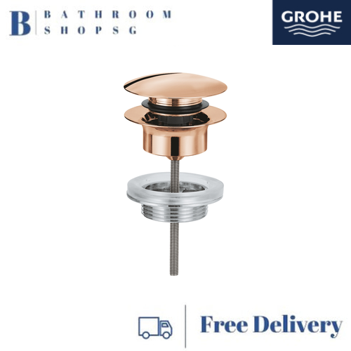 Grohe Waste Set with Push-Open Plug 65807DA0 Warm Sunset - image 1