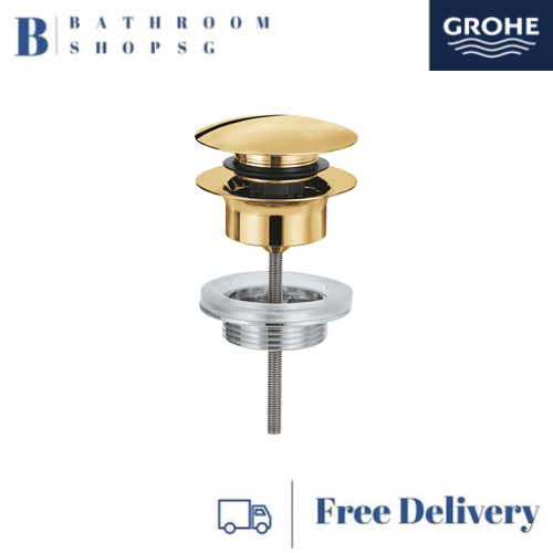 Grohe Waste Set with Push-Open Plug 65807GL0 Cool Sunrise - image 1