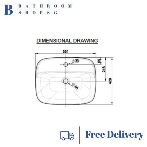 American Standard Signature Vessel with Deck (1-Hole) Basin CCAS0618