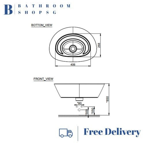 American Standard Neo Modern Vessel Wash Basin CCASF633