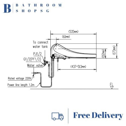 American Standard Pristine Star Electric Bidet Seat CEAS7SR1 with Remote Control