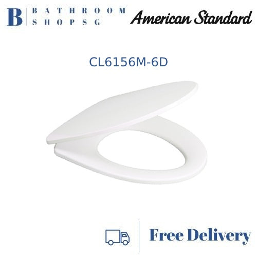 American Standard Slow Closing Seat and Cover For Neo Modern Close Coupled Toilet CL6156M-6D/62000NS-WT