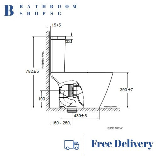 American Standard Compact Codie Close Coupled Toilet CL24075