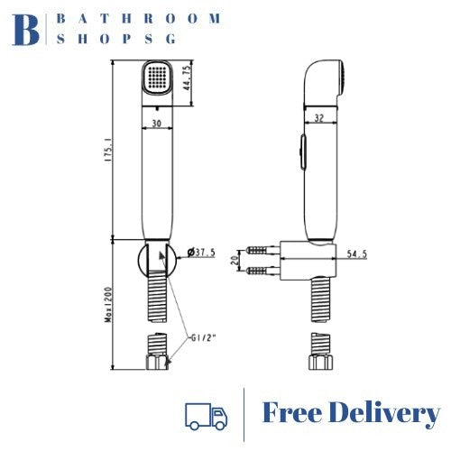 American Standard DuoStix Hygiene Bidet Spray FFASTS28