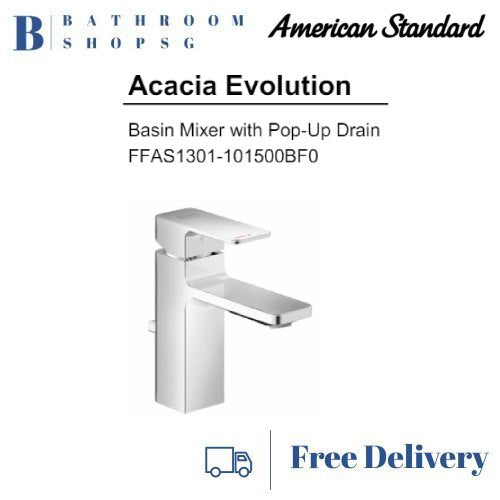 American Standard Acacia Evolution Basin Mixer With Pop-up Drain FFAS1301-101500BF0
