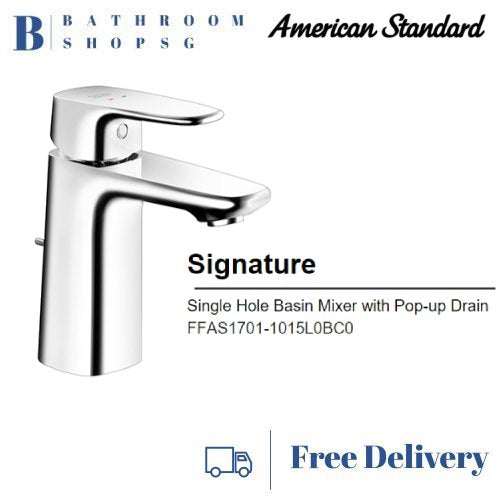 American Standard Signature Basin Mixer With Pop-up Drain FFAS1701-1015L0BC0