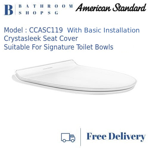 American Standard Signature Toilet Seat Cover CCASC119 with Basic Installation