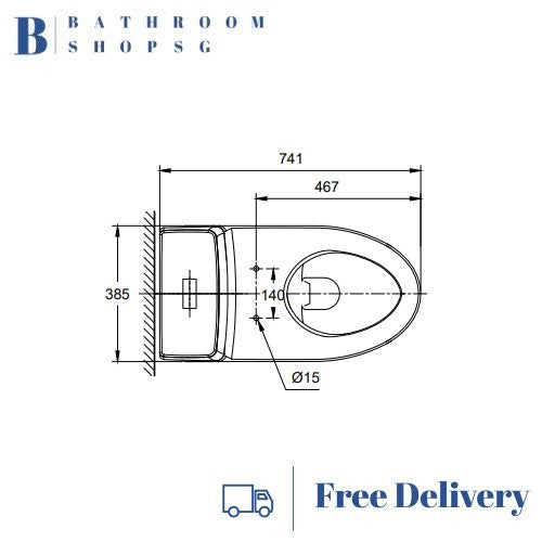 American Standard Acacia SupaSleek Close Coupled Toilet CL23075