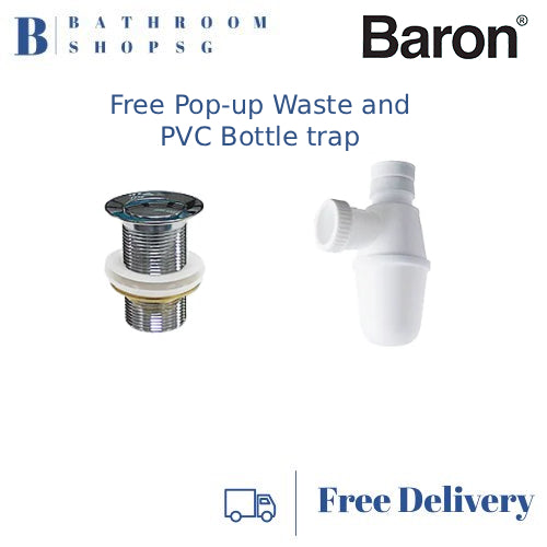 Baron A106 Built-in Basin Single Door Stainless Steel Cabinet 41cm