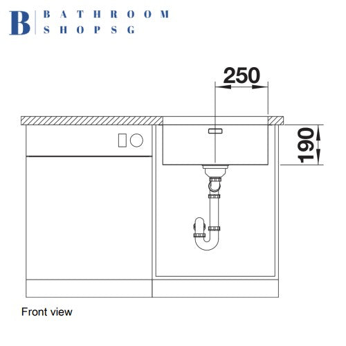 Blanco Andano 500-U Single Bowl Stainless Steel Kitchen Sink