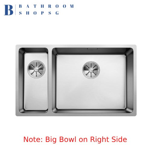 Blanco Andano 500/180-U Double Bowl Stainless Steel Kitchen Sink