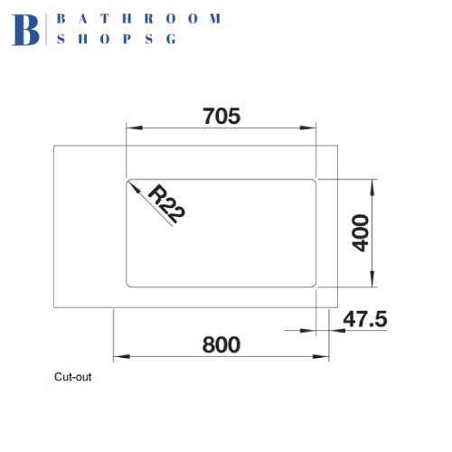 Blanco Andano 500/180-U Double Bowl Stainless Steel Kitchen Sink