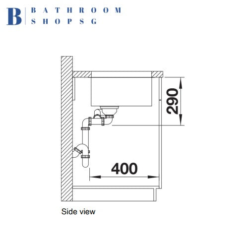 Blanco Andano 500/180-U Double Bowl Stainless Steel Kitchen Sink