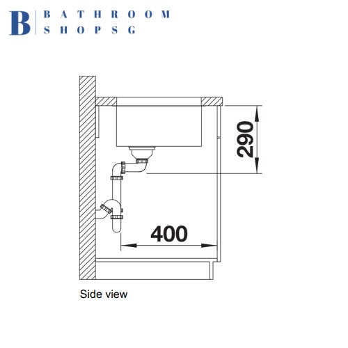 Blanco Andano 700-U Single Bowl Stainless Steel Kitchen Sink