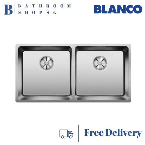 Blanco Andano 400/400-U Double Bowl Stainless Steel Undermount Kitchen Sink