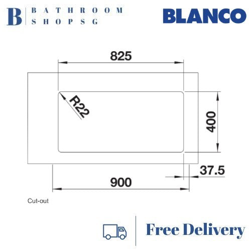 Blanco Andano 400/400-U Double Bowl Stainless Steel Undermount Kitchen Sink