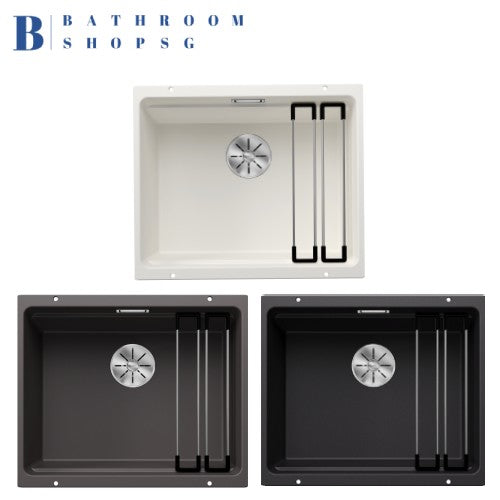 Blanco Etagon 500-U Single Bowl Undermount Granite Kitchen Sink Black