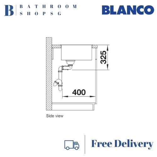 Blanco Quatrus 400/400-IU Double Bowl Stainless Steel Undermount Kitchen Sink