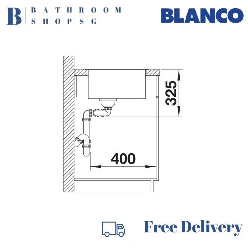 Blanco Quatrus 435/285-IU Double Bowl Stainless Steel Undermount Kitchen Sink