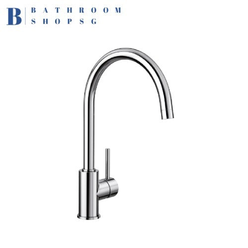 Blanco MIDA-XL Single-Lever Kitchen Sink Mixer Chrome Anthracite