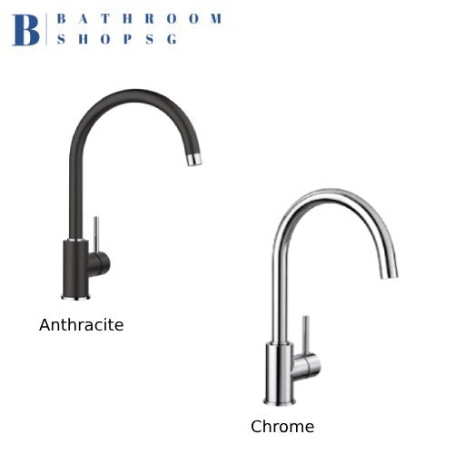 Blanco MIDA-XL Single-Lever Kitchen Sink Mixer Chrome Anthracite
