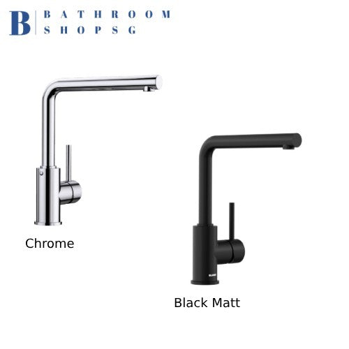 Blanco MILA Single-Lever Kitchen Sink Mixer Chrome Matt Black