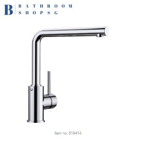 Blanco MILA Single-Lever Kitchen Sink Mixer Chrome Matt Black
