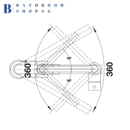 Blanco MILA Single-Lever Kitchen Sink Mixer Chrome Matt Black