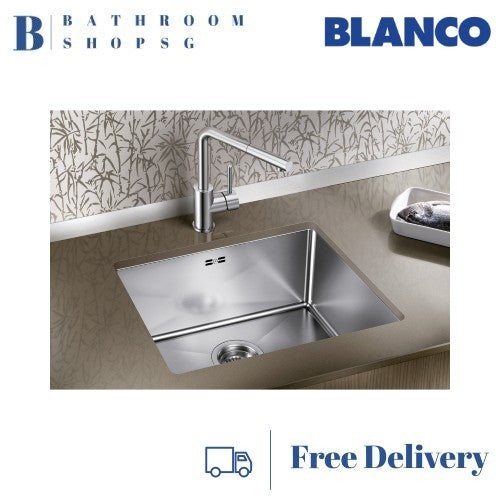 Blanco Quatrus R15 500-IU Stainless Steel Undermount Single Bowl Kitchen Sink