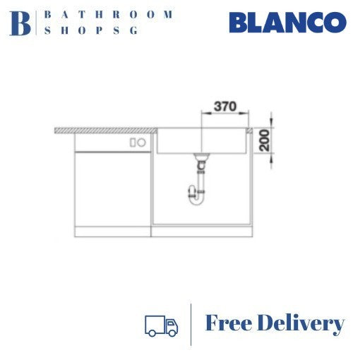 Blanco Quatrus 700-IU Single Bowl Stainless Steel Undermount Kitchen Sink
