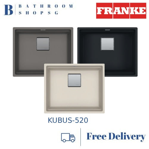 Franke KUBUS-520 Under-mount Single Bowl Granite Kitchen Sink KNG 110-52