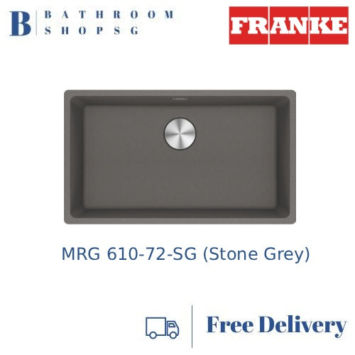 Franke MARIS-720 Single Bowl Granite Inset Kitchen Sink with MRG 610-72SG