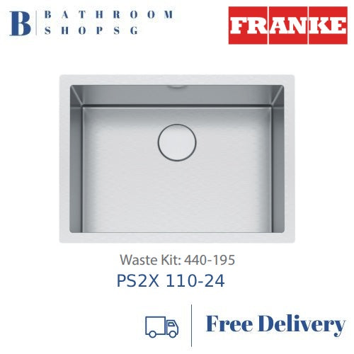 Franke PRO PS2X 110-24 Stainless Steel Under-mount Single Deep Bowl Kitchen Sink