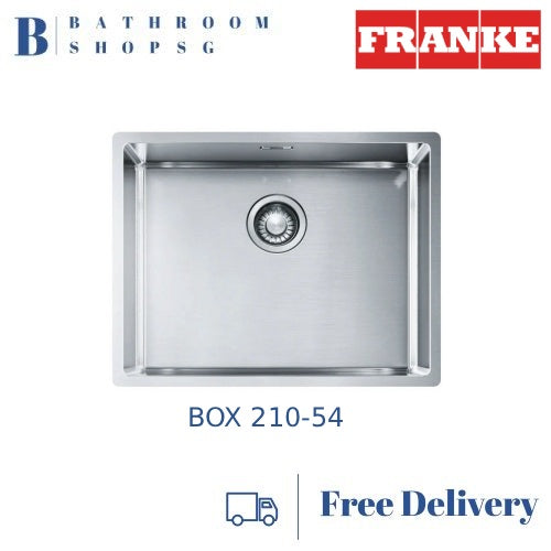 Franke BOX 210-54 Stainless Steel Under-mount Single Bowl Kitchen Sink