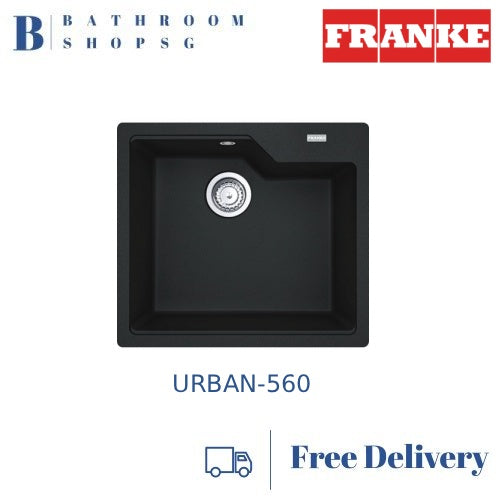 Franke URBAN-560 Single Bowl Granite Kitchen Sink with UBG 610-56-ONX